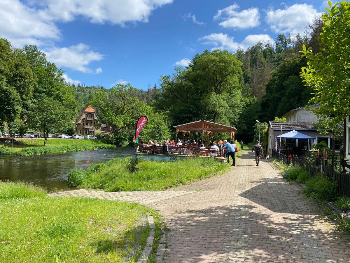 Pension Sternschnuppe, Treseburg Harz, Unmittelbar Am Wasser Thale Exterior photo